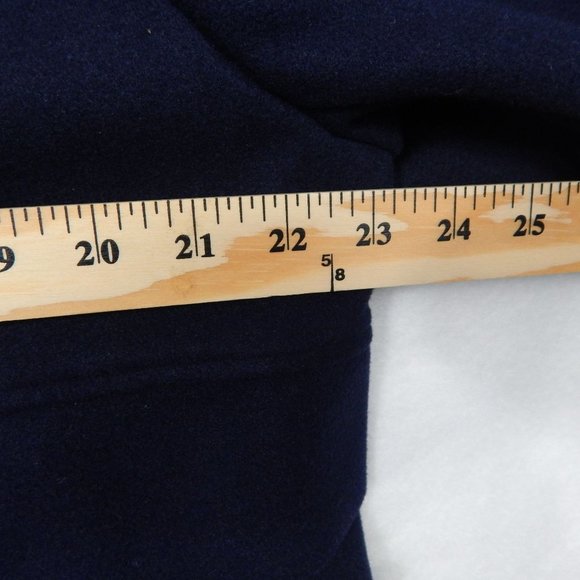 Pea Coat Women's Mid Length Navy Blue Double Button Wool Size XXL - Picture 11 of 13
